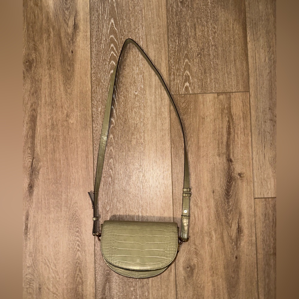 TOPSHOP Olive Green Crossbody Bag